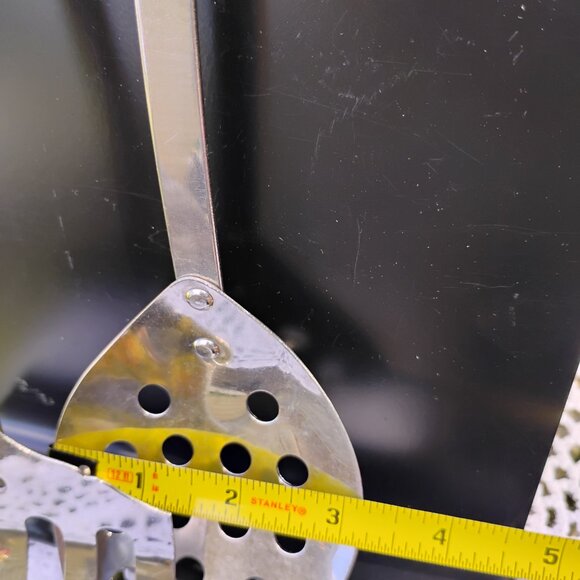 cooking utensils set of 2 Stanhome brand slotted spoon and spatula flipper 1960s - Picture 9 of 9